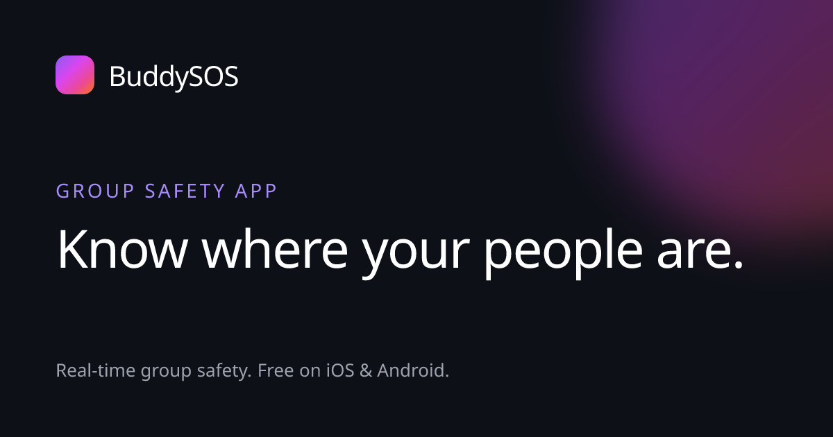 BuddySOS: Real-Time Group Safety App